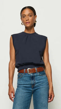 Nation LTD Billie Sleeveless Sweatshirt in Night Sky
