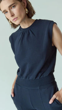 Nation LTD Billie Sleeveless Sweatshirt in Night Sky