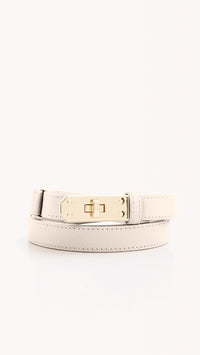 Billini Blake Hermes Belt in Bone