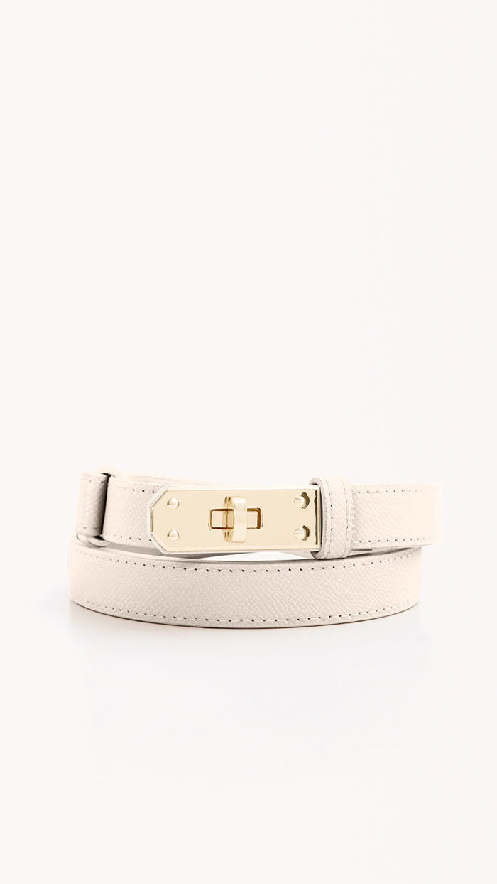Billini Blake Hermes Belt in Bone