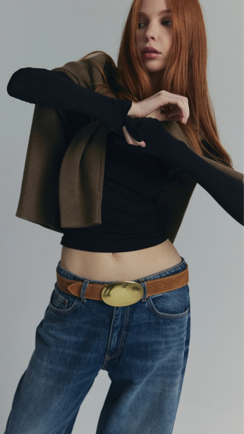 B-Low The Belt Myra Washed in Camel Brass