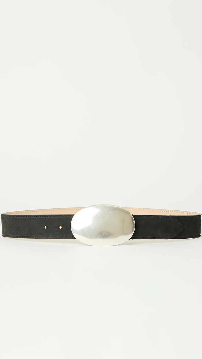 B-Low The Belt Myra Nubuck Belt in Black/Silver