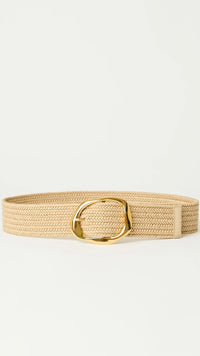 B-Low The Belt Edmond Linen Belt in Champagne Gold