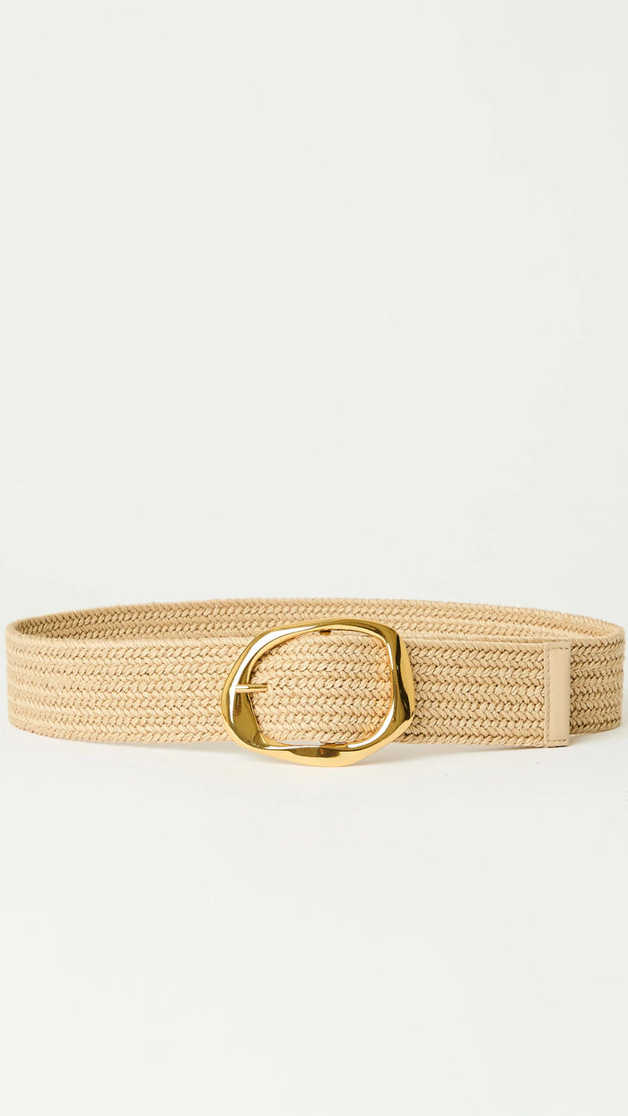 B-Low The Belt Edmond Linen Belt in Champagne Gold