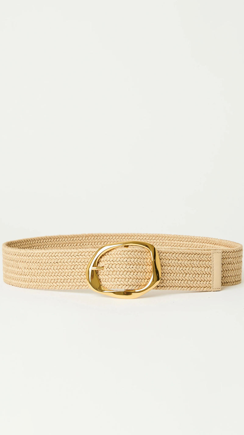 B-Low The Belt Edmond Linen Belt in Champagne Gold