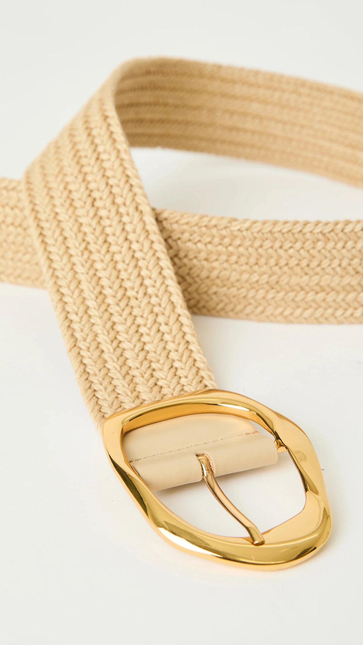 B-Low The Belt Edmond Linen Belt in Champagne Gold
