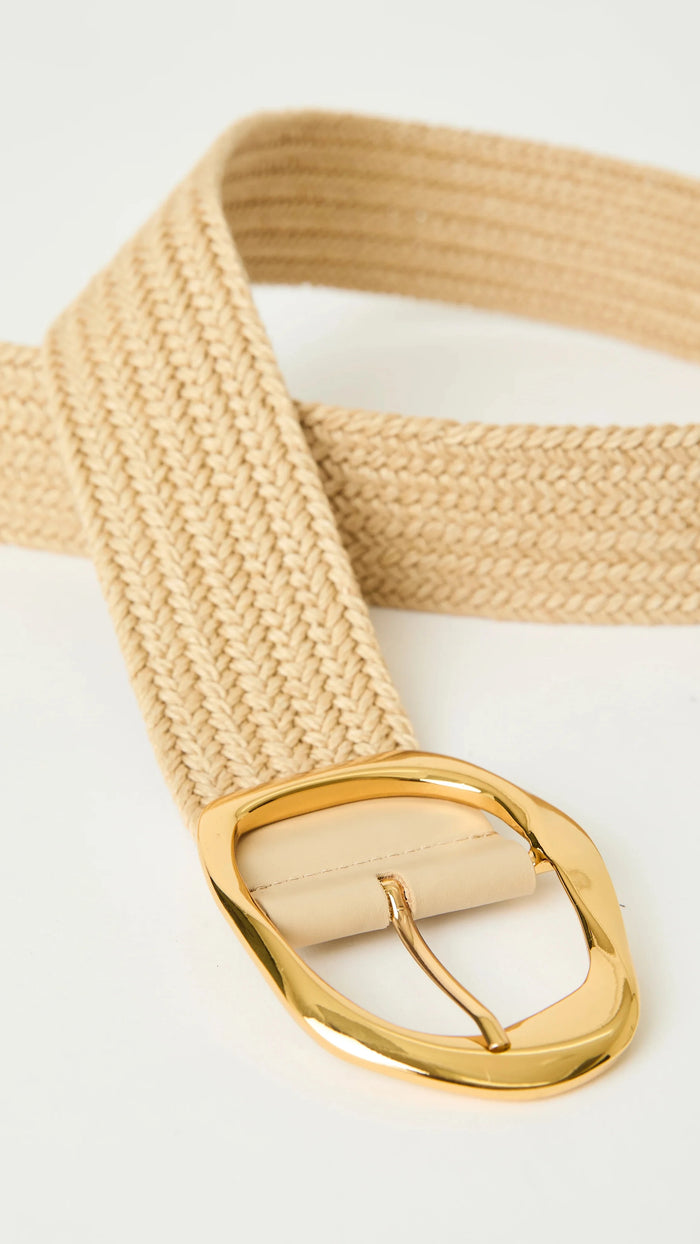 B-Low The Belt Edmond Linen Belt in Champagne Gold