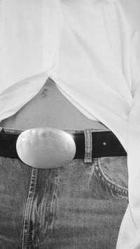B-Low The Belt Myra Nubuck Belt in Black/Silver