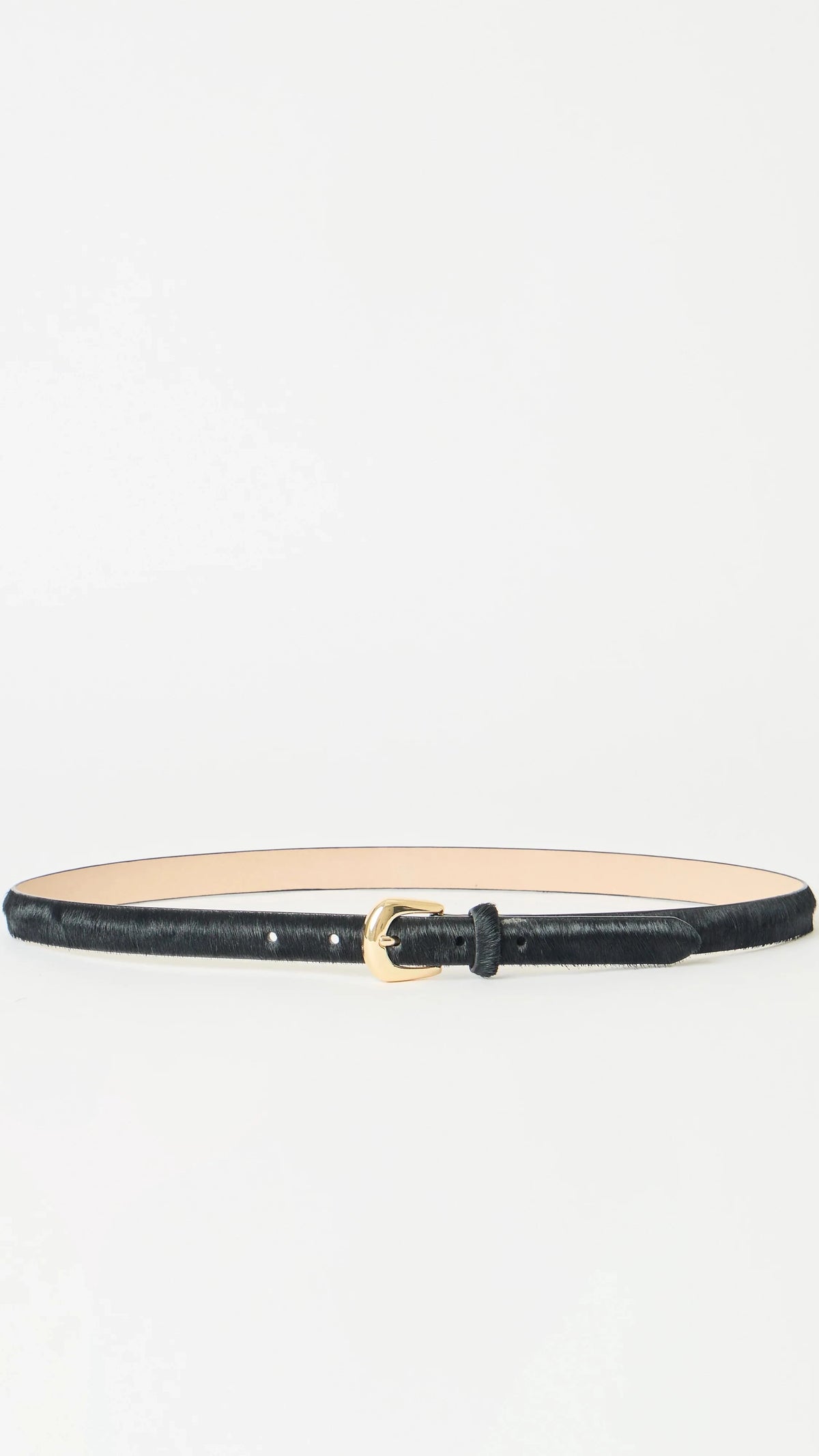 B-Low the Belt Kennedy Mini Calf Hair Belt in Black/Gold