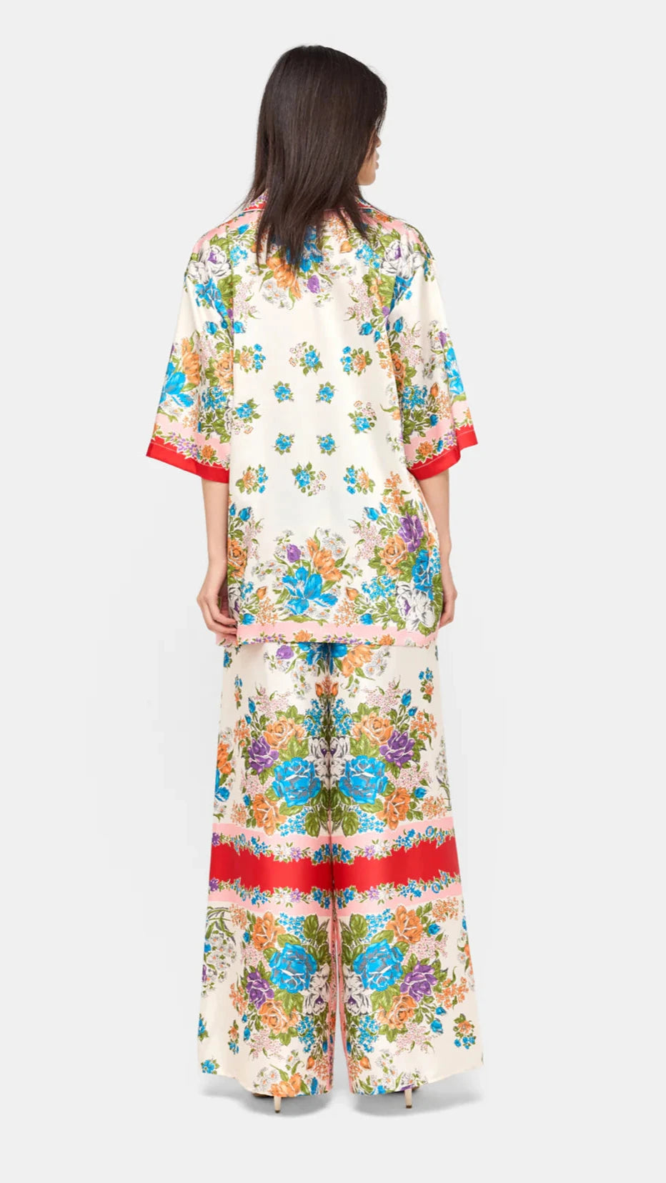 Ronny Kobo Boyer Pant in Muneca Floral Scarf Print