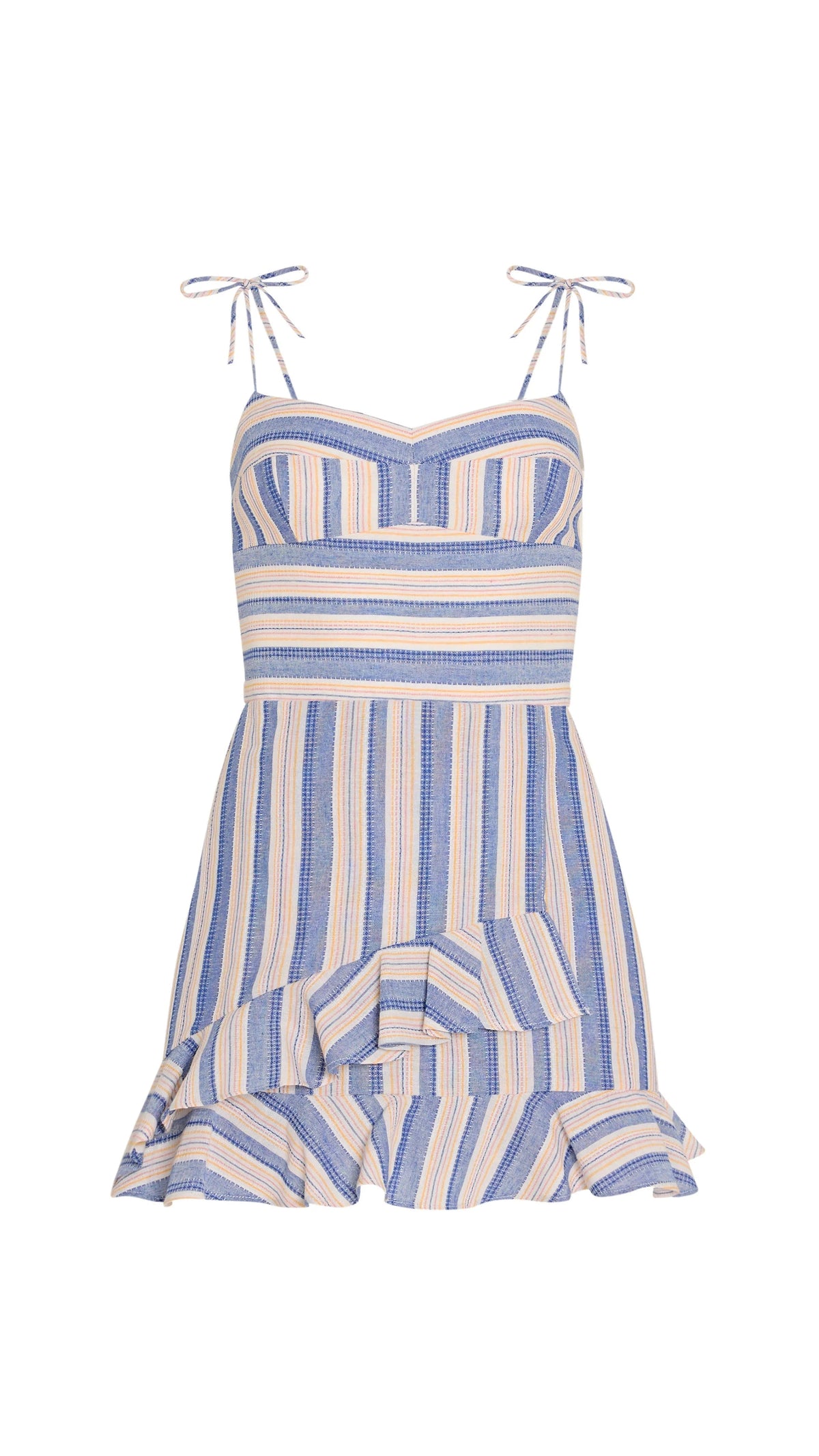 Amanda Uprichard Magnolia Romper in Myers Stripe