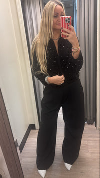 Frame The Embellished Knit Jacket in Black