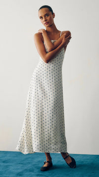 DL1961 Denim Carla Linen Dress in Polka Dot