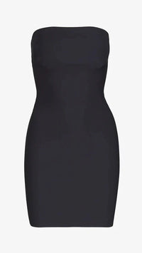 Commando Two-Faced Tech Control Strapless Slip in Black