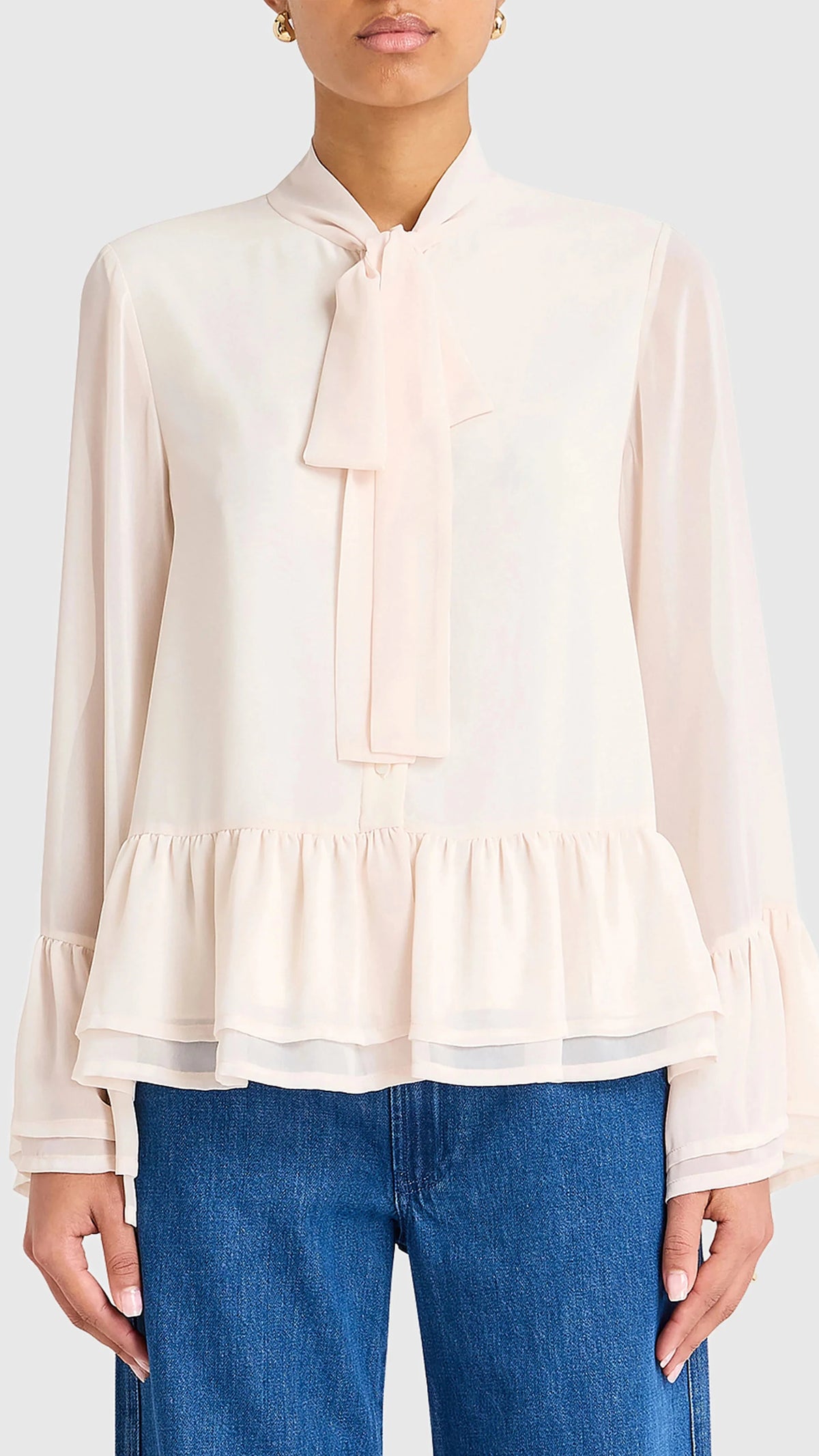 Amanda Uprichard Devereaux Chloe Top in Antique White
