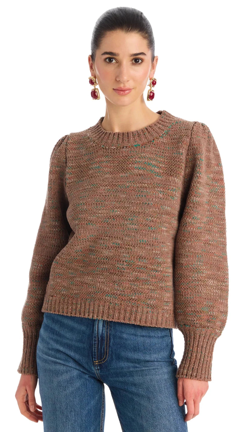 Allison New York Charlotte Sweater in Mocha