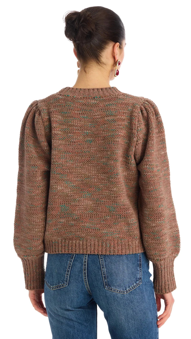 Allison New York Charlotte Sweater in Mocha