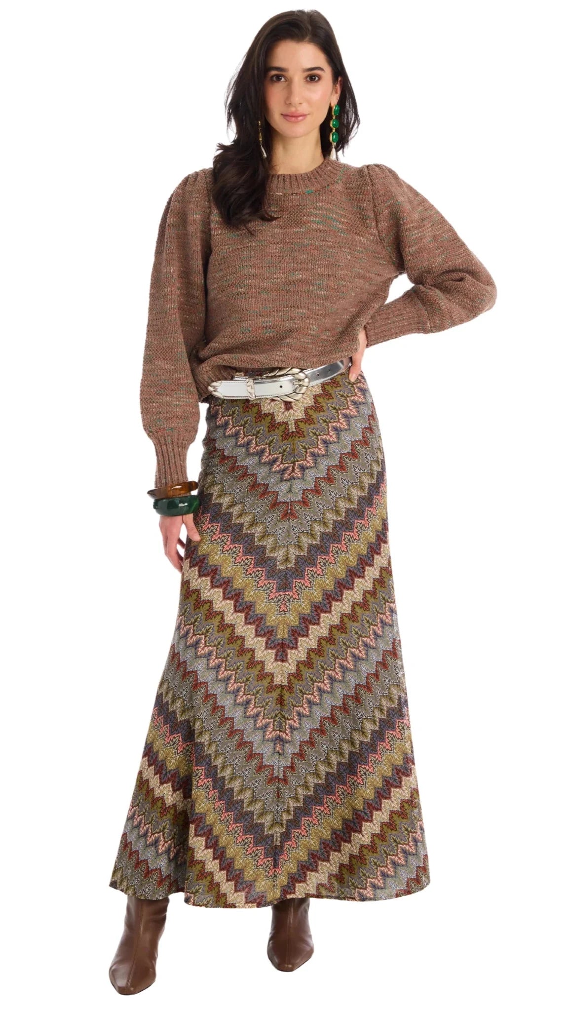 Allison New York Charlotte Sweater in Mocha