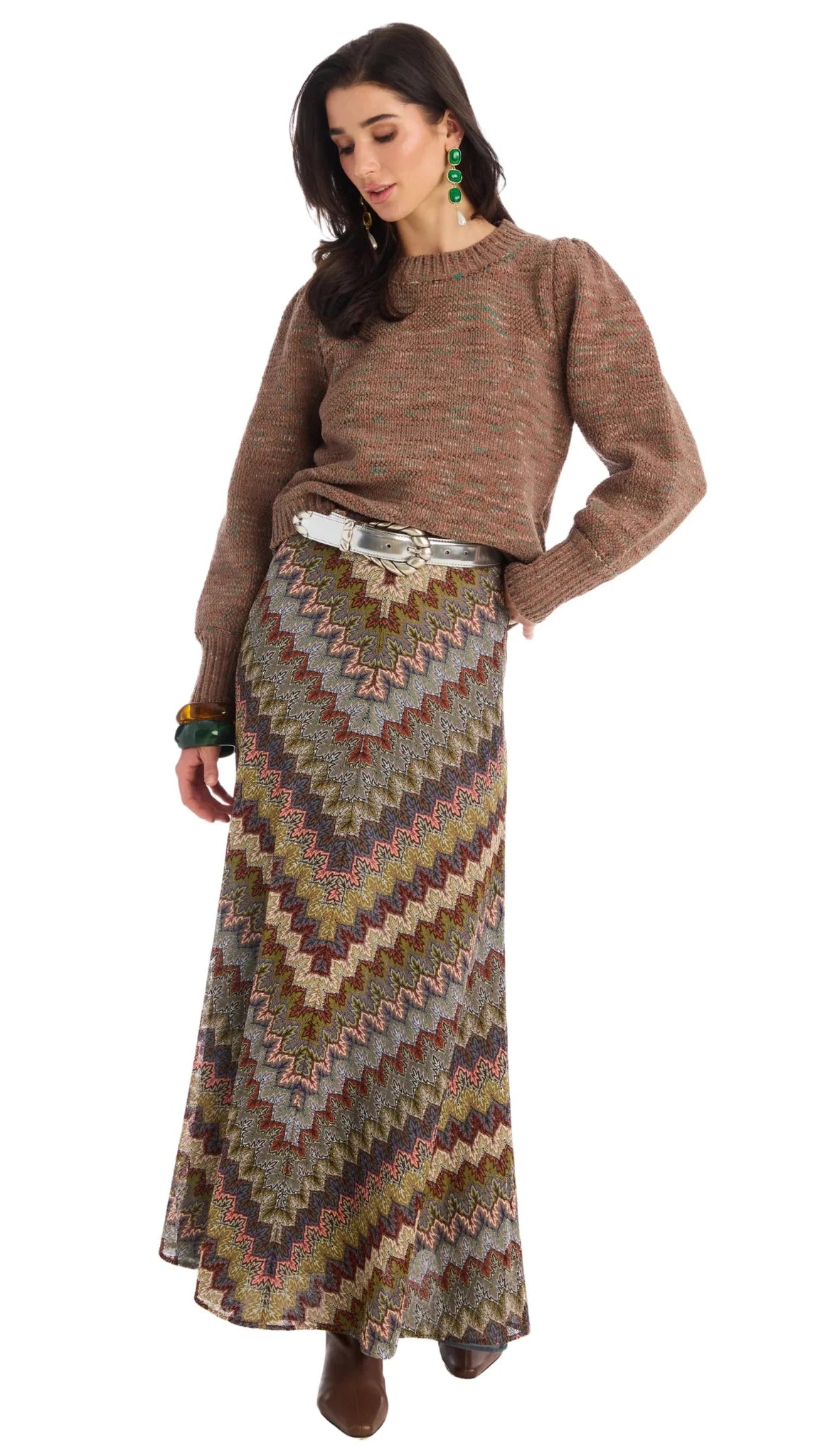 Allison New York Charlotte Sweater in Mocha