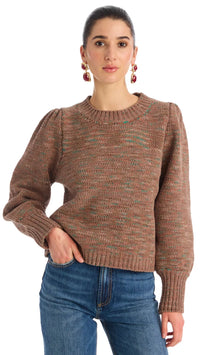 Allison New York Charlotte Sweater in Mocha