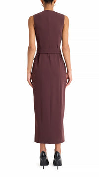 Amanda Uprichard Sonata Belted Dress in Coco