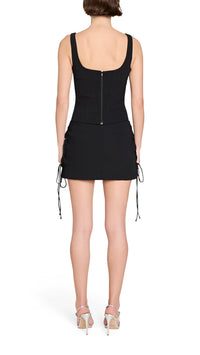 Amanda Uprichard Ryland Bustier Top in Black