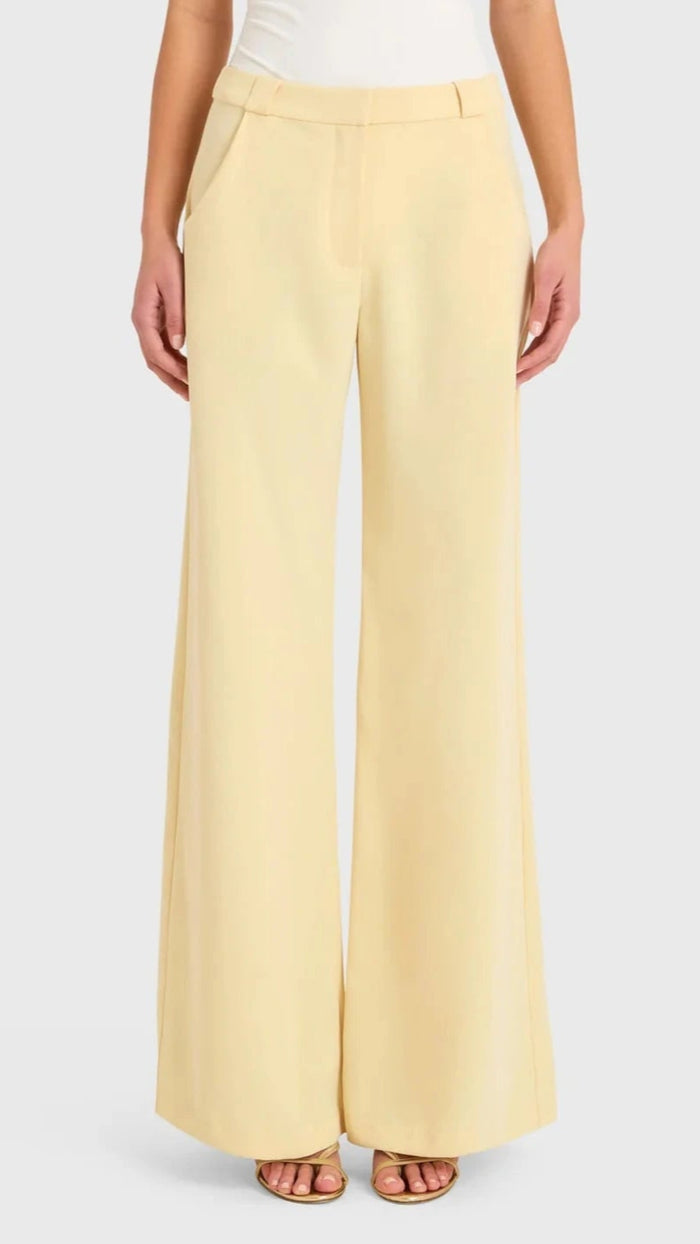 Amanda Uprichard Saddler Pants in Cornsilk