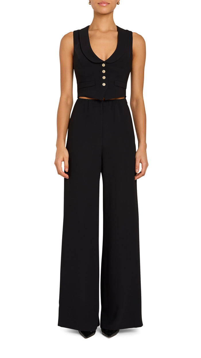 Amanda Uprichard Nathan Jumpsuit in Black