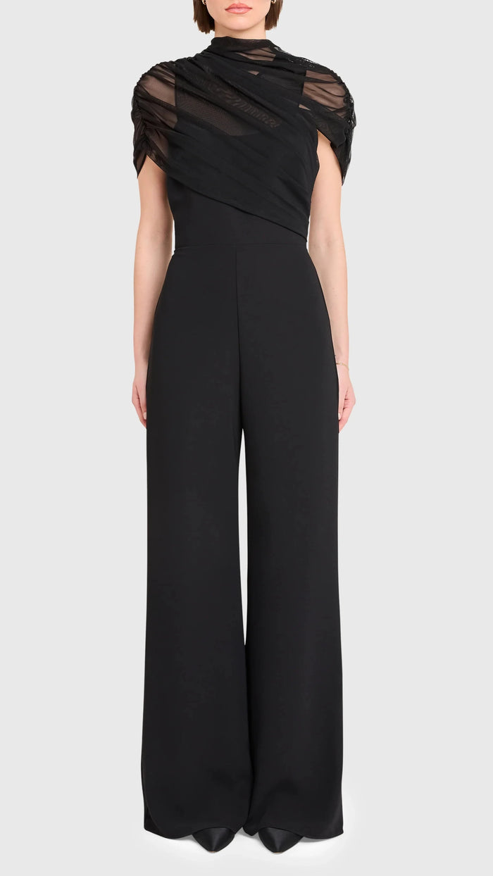 Amanda Uprichard Evianna Jumpsuit in Black