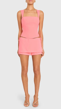 Amanda Uprichard Ceronne Top in Neon Ballet