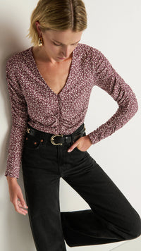 Nation LTD Colette Top in Winter Floral