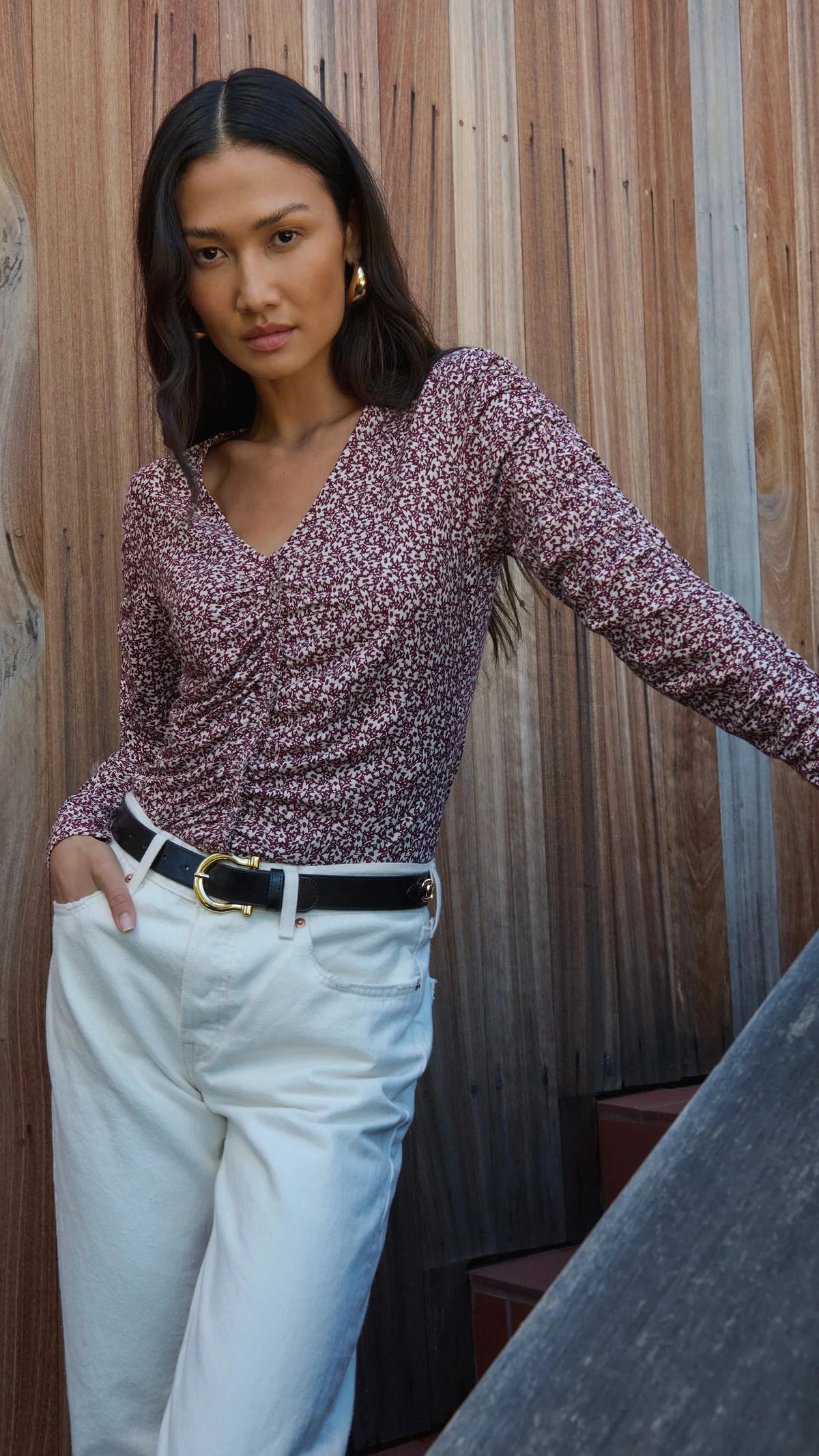 Nation LTD Colette Top in Winter Floral