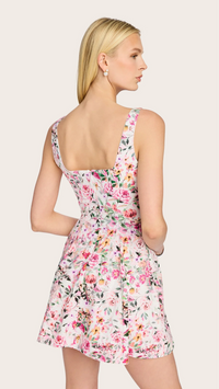 Generation Love Courtney Linen Mini Dress in Zesty Floral