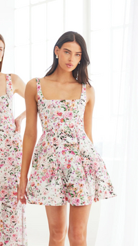 Generation Love Courtney Linen Mini Dress in Zesty Floral