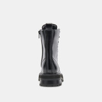 Dolce Vita Rainer Combat Boot in Midnight Crinkle Patent