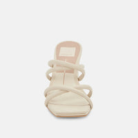 Dolce Vita Patsi Criss-Cross Heeled Sandal in Ivory