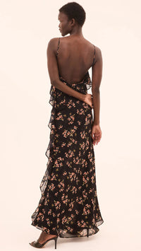 Misa Gillian Maxi Dress in Autumn Cluster Print