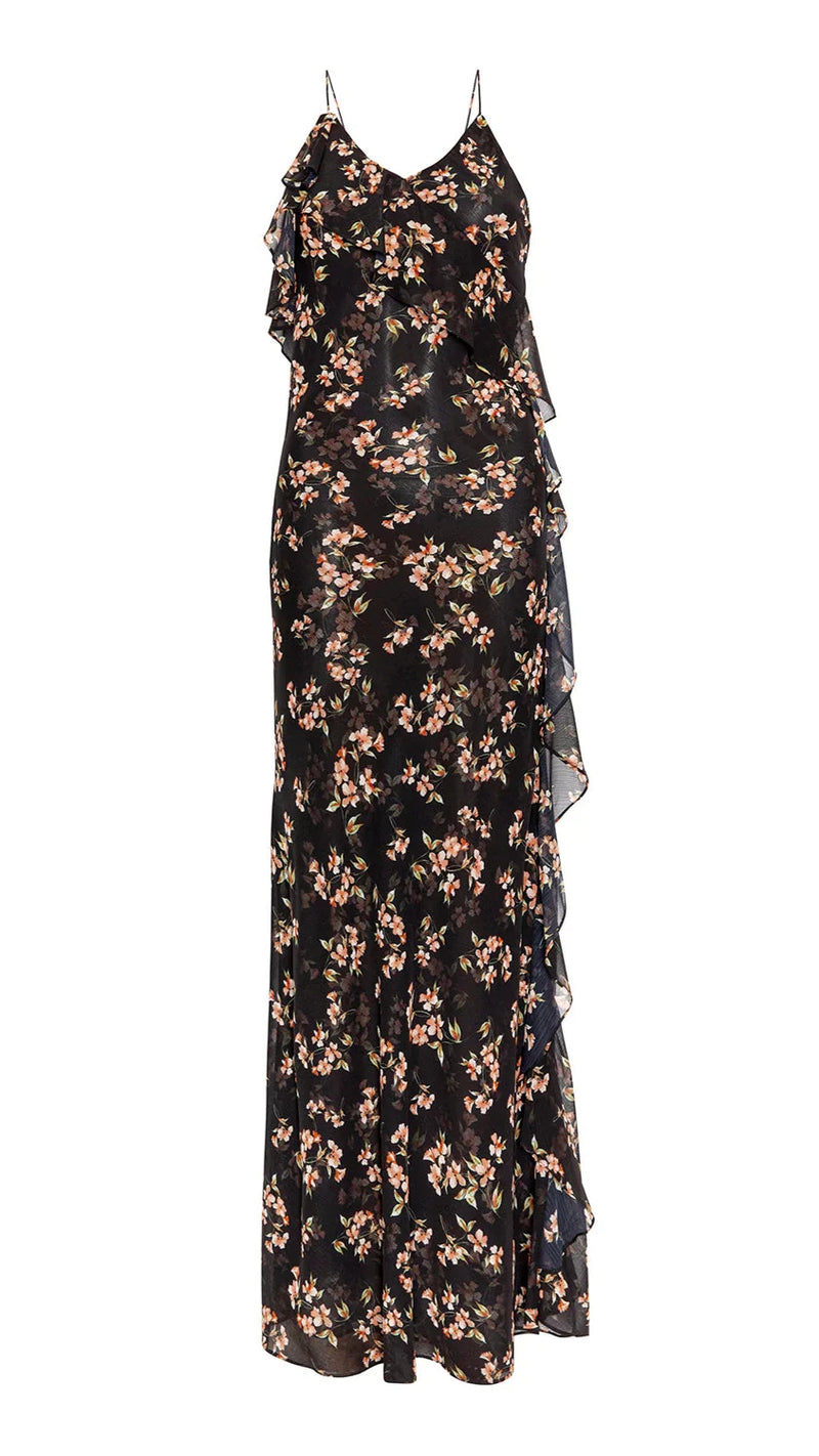 Misa Gillian Maxi Dress in Autumn Cluster Print