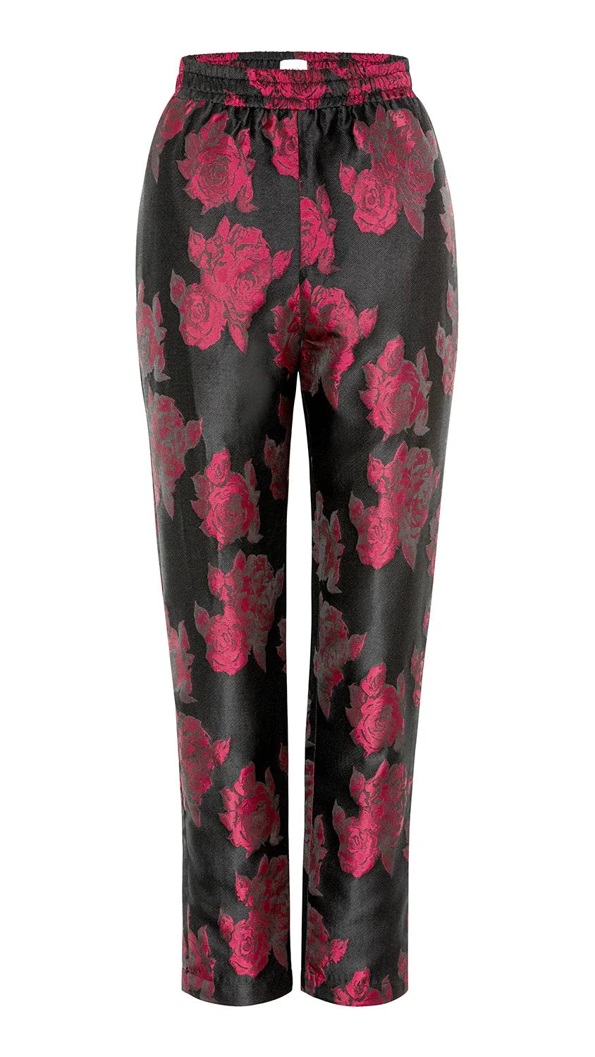 Misa Ria Brocade Pant in Midnight Rose