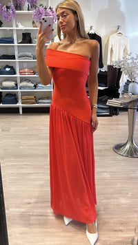 Elliatt Jesselle Asymmetrical Gown in Coral