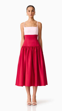 Elliatt June A-Line Gown in Pink & Red