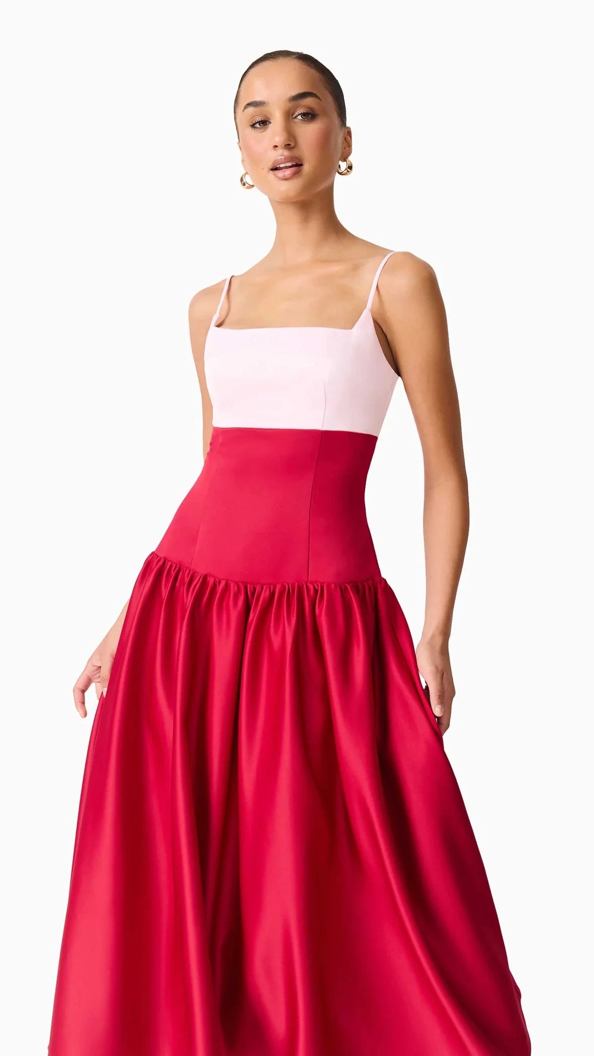 Elliatt June A-Line Gown in Pink & Red