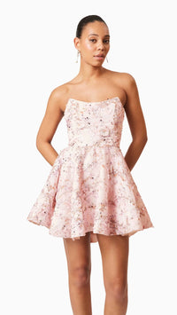 Elliatt Regina Strapless Sparkle Mini in Pink