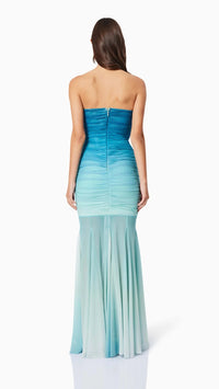 Elliatt Brielle Strapless Gown in Ombre Mint