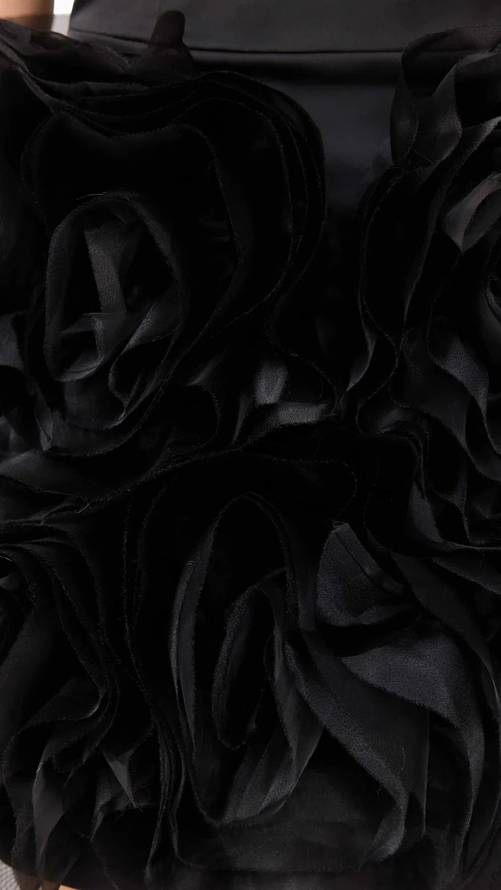 Elliatt Asher Strapless Flower Mini Dress in Black
