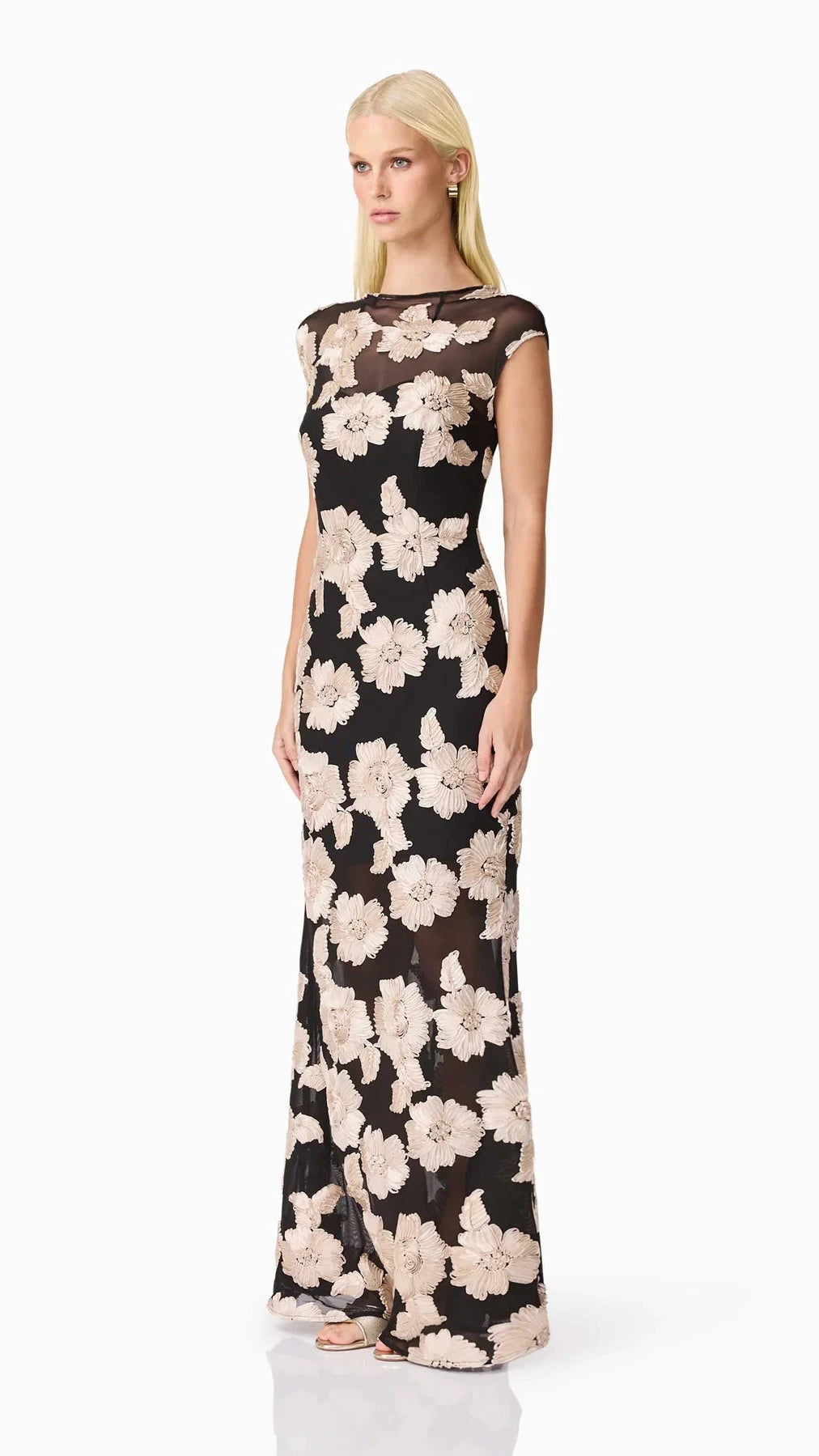 Elliatt Margaux Gown in Black/Gold