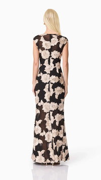 Elliatt Margaux Gown in Black/Gold