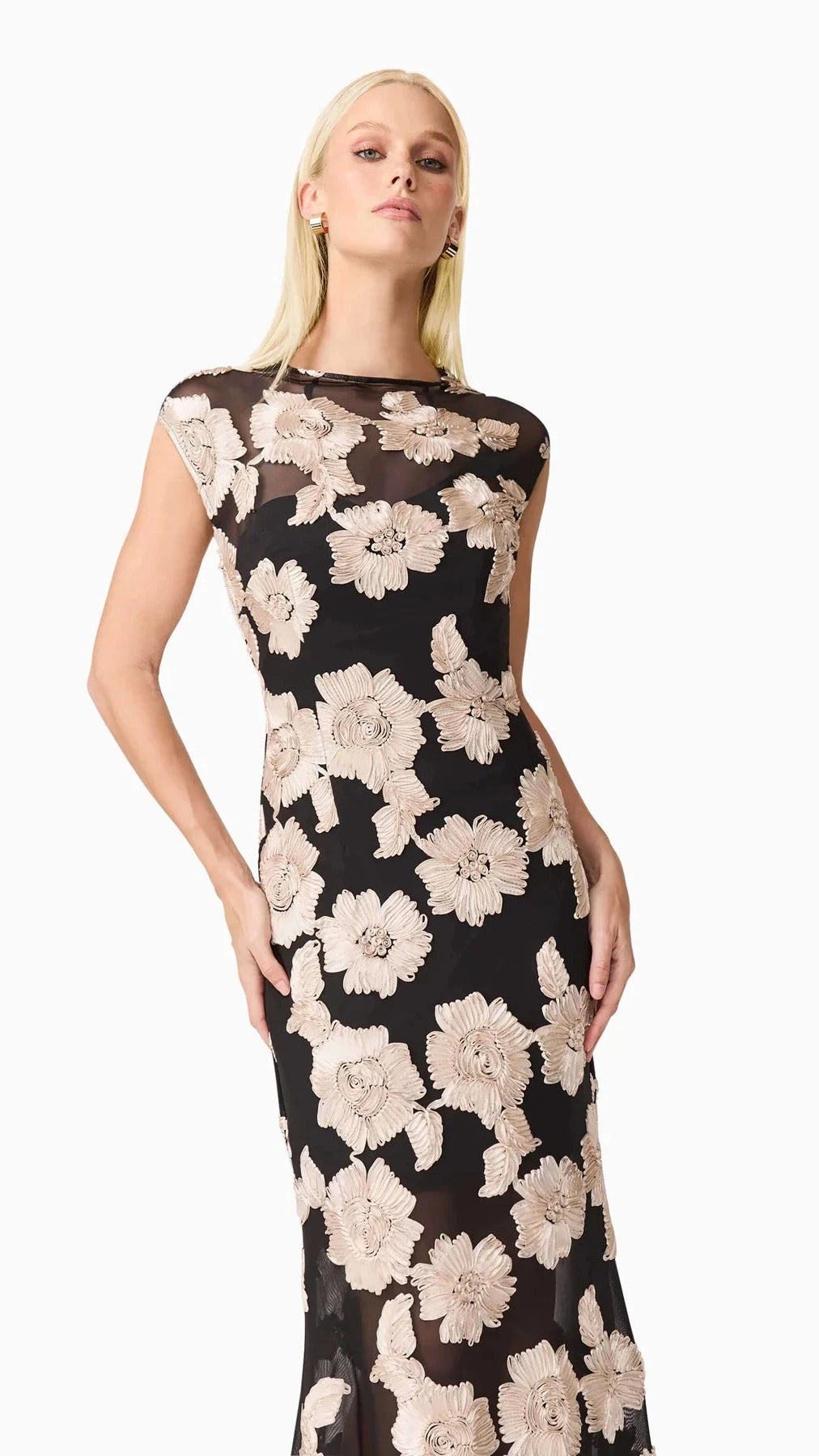 Elliatt Margaux Gown in Black/Gold