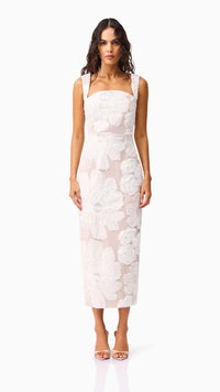 Elliatt Roxana Midi Dress in Ivory