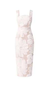 Elliatt Roxana Midi Dress in Ivory